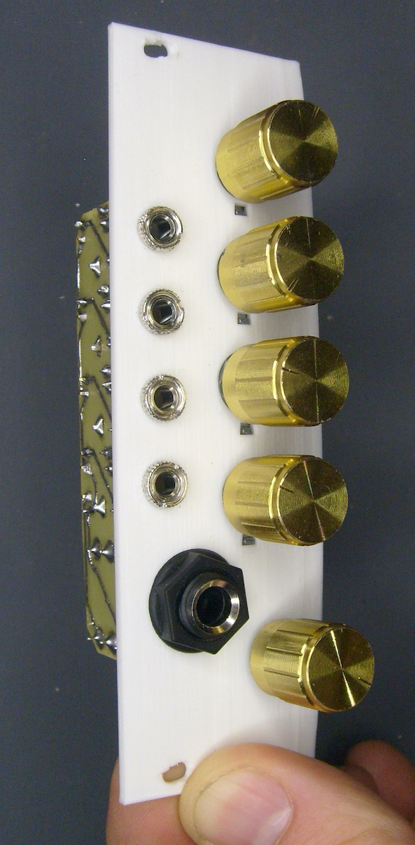 4 channel mixer Module front view